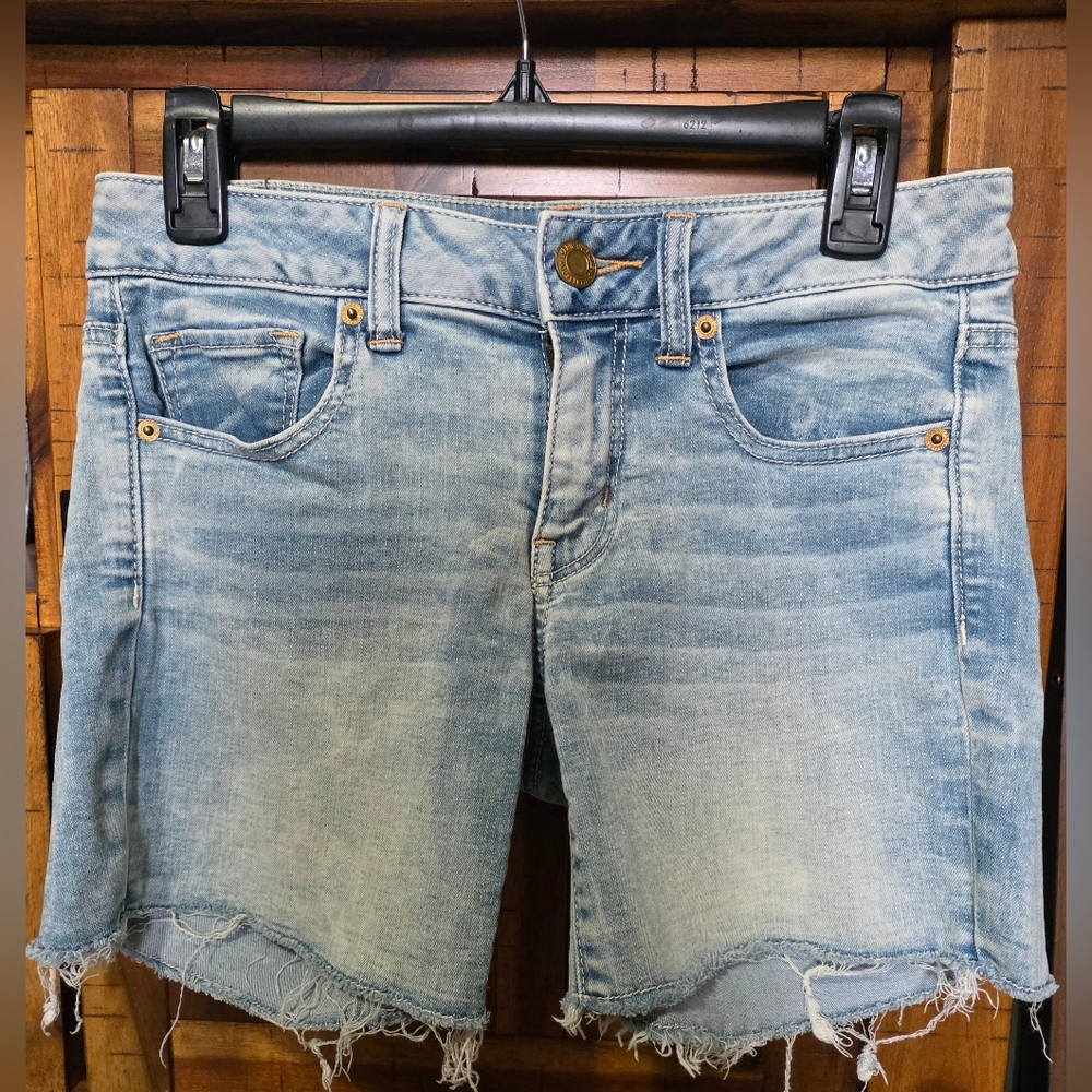 American Eagle Outfitters Faded Blue Jean Shorts